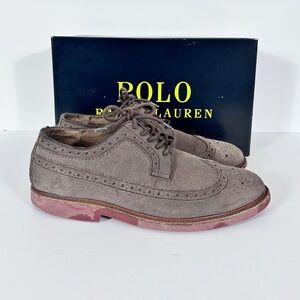 Polo Ralph Lauren Sz 9 D  Torrington TORNGTN Brown Wingtip Men's Oxford Shoes